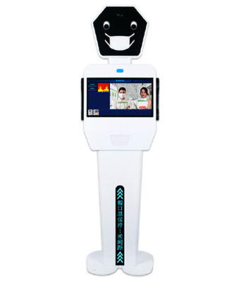 Face Recognition&Thermal Imaging Temperature Measuring Robot